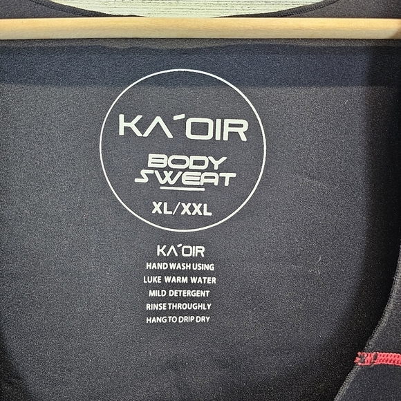 Ka'Oir Fitness Womens Body Sweat Suit Plus Sz XXL Black & Red Workout Shapewear - Picture 12 of 12